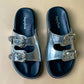 Silver Buckle Sandals