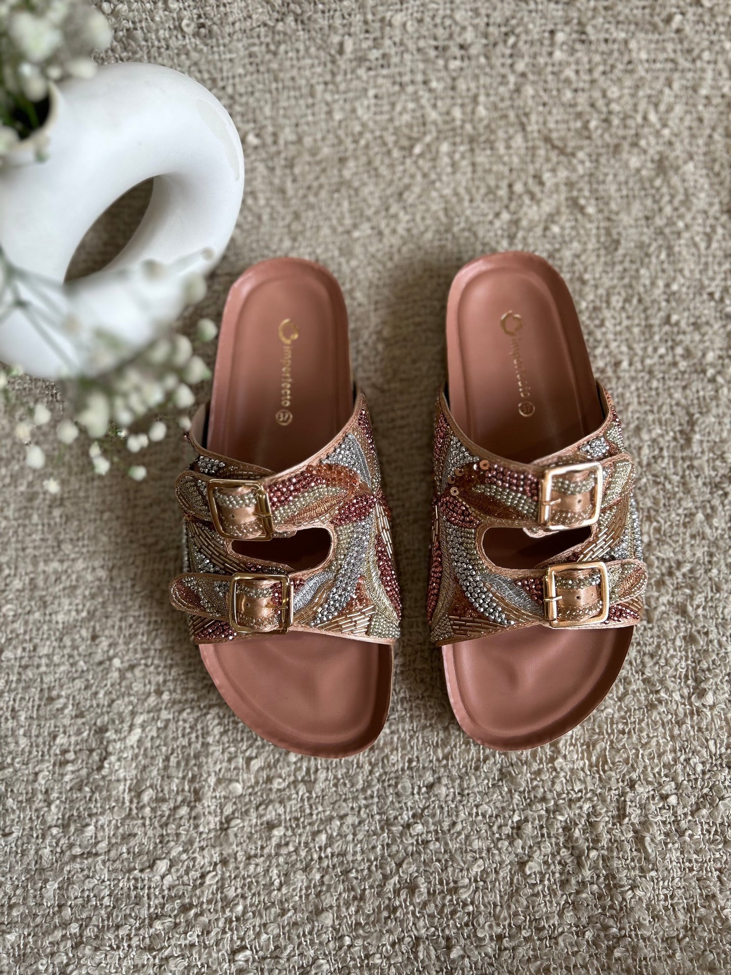 Embroidery Alia Slides