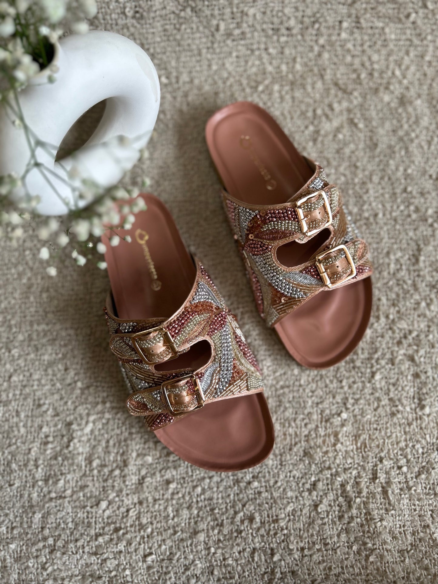 Embroidery Alia Slides