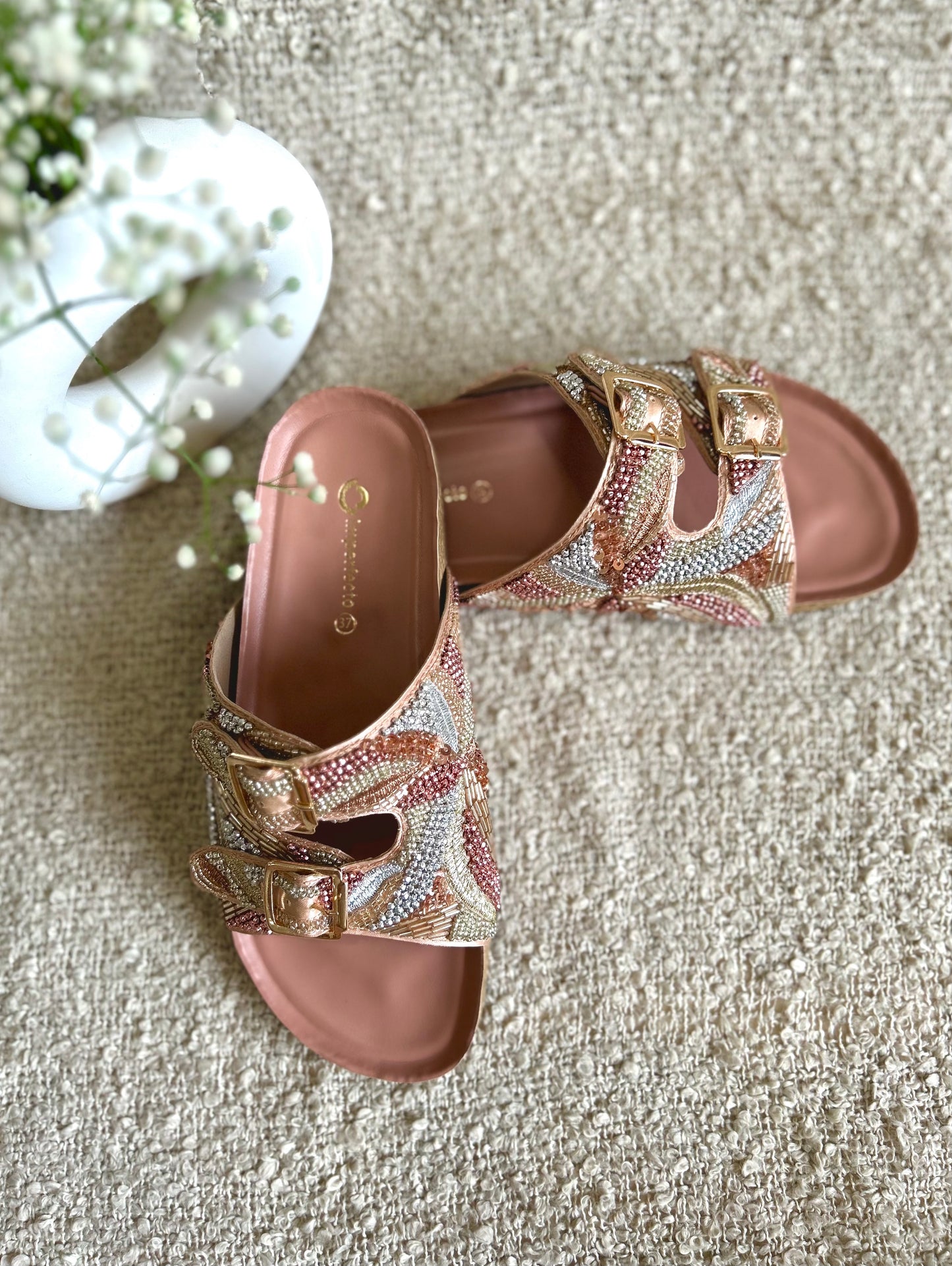 Embroidery Alia Slides