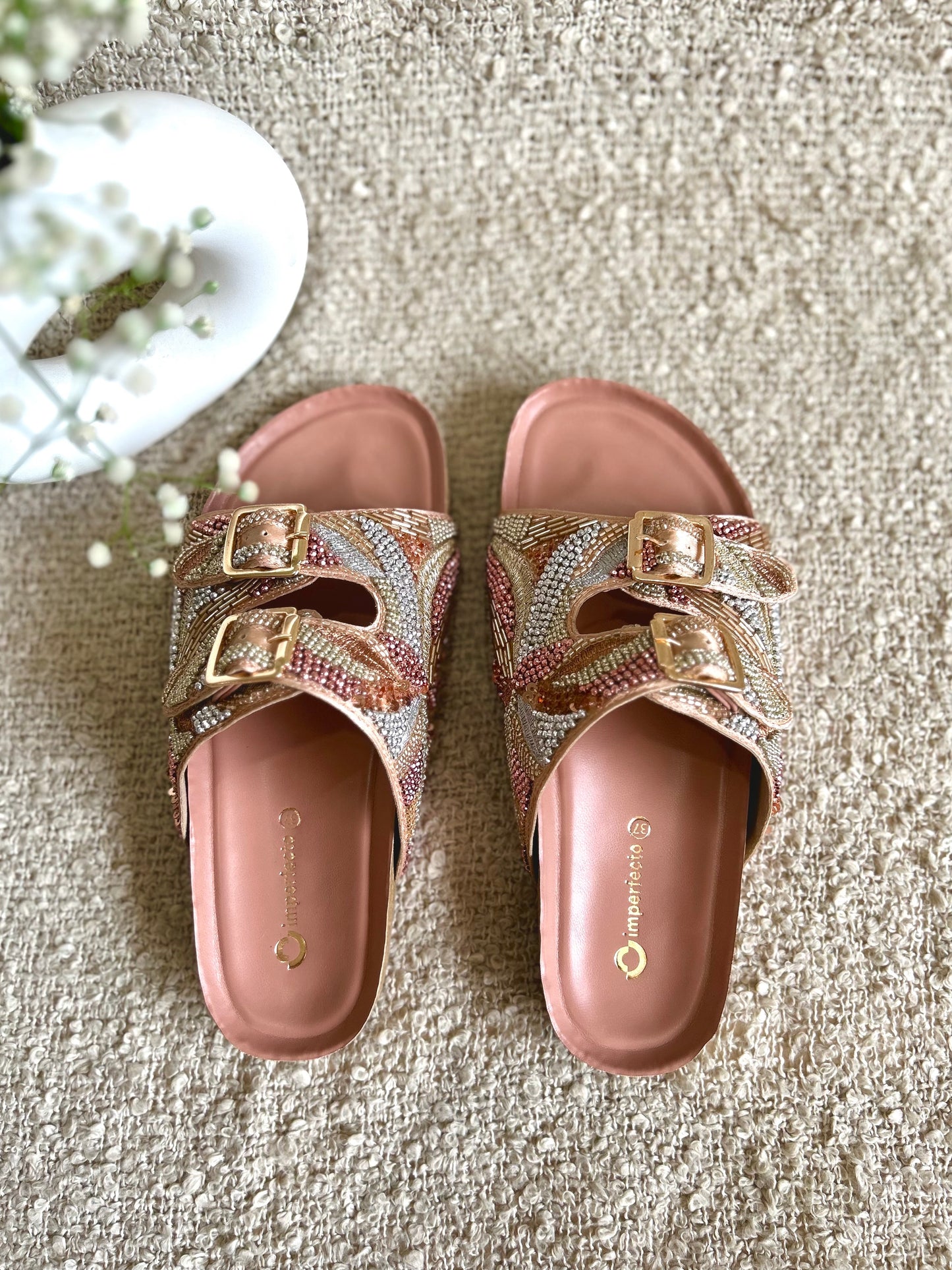 Embroidery Alia Slides