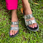 Silver Buckle Sandals