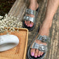 Silver Buckle Sandals