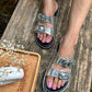 Silver Buckle Sandals