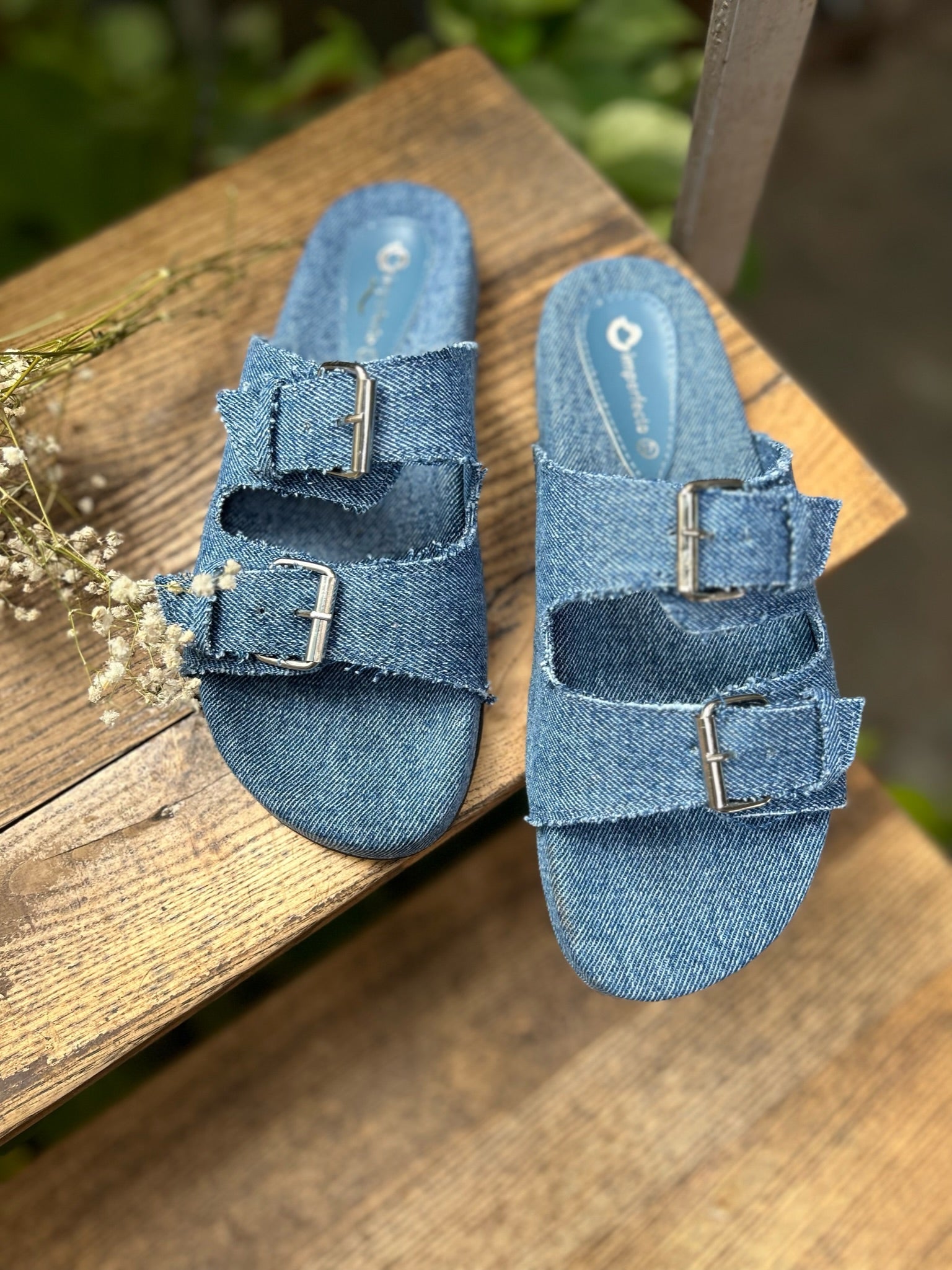 Minnetonka on sale denim sandals