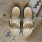Rivet Ivory Swifty Sandals