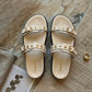 Rivet Ivory Swifty Sandals