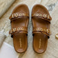 Rivet Tan Swifty Sandals