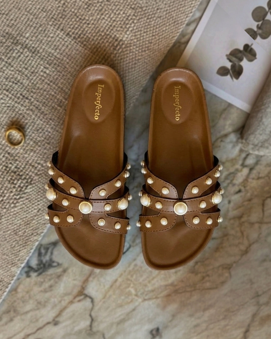 Pearl Slider Tan Swifty