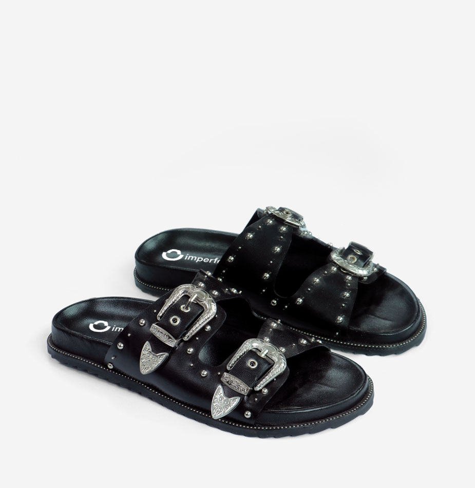 Studded best sale buckle sliders