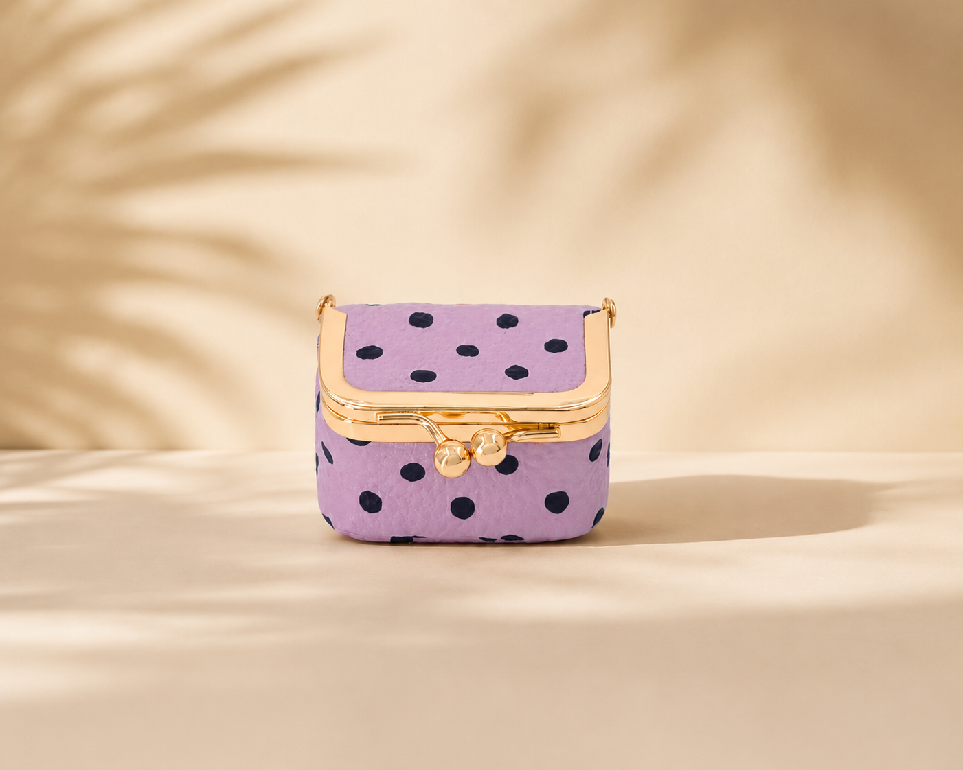 Purple Polka Jewelry Case