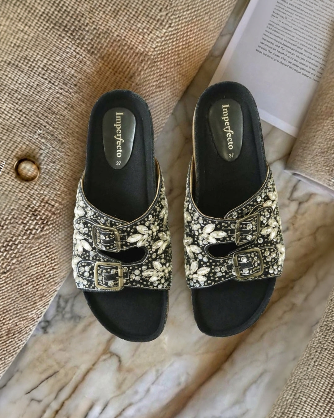 Ginna Slider - Black (Limited Drop -60pcs only made ever)