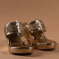 Champagne Gold Kolhapuri Wedge