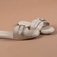 Ivory Chic Buckle Sandals