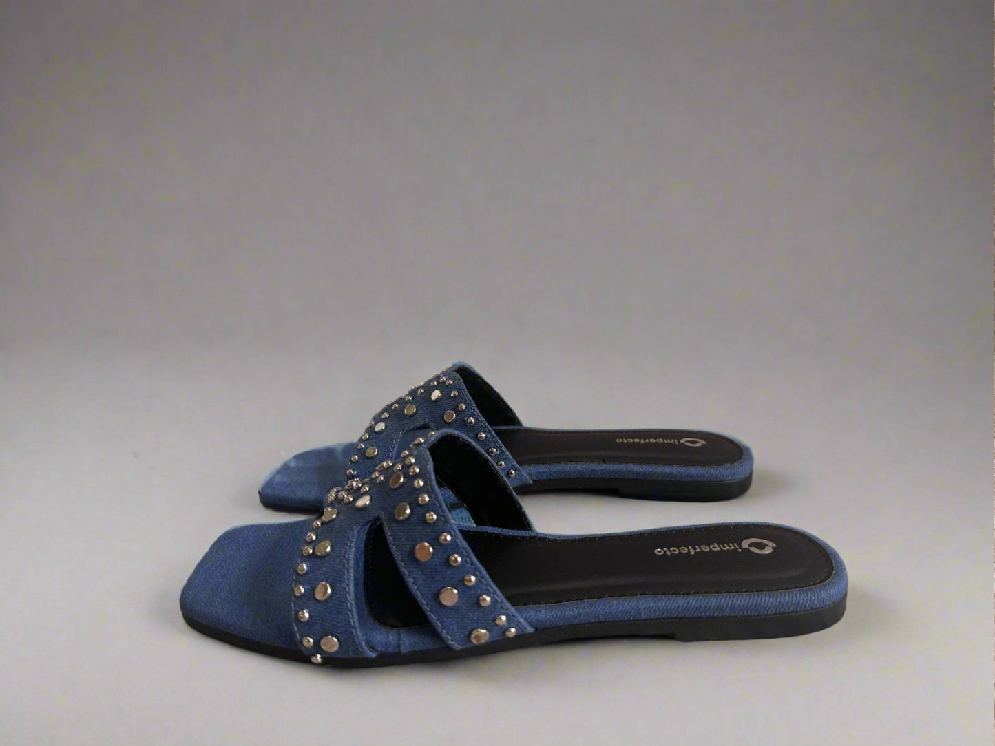 All New Denim Sliders - Blue