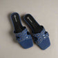 All New Denim Sliders - Blue