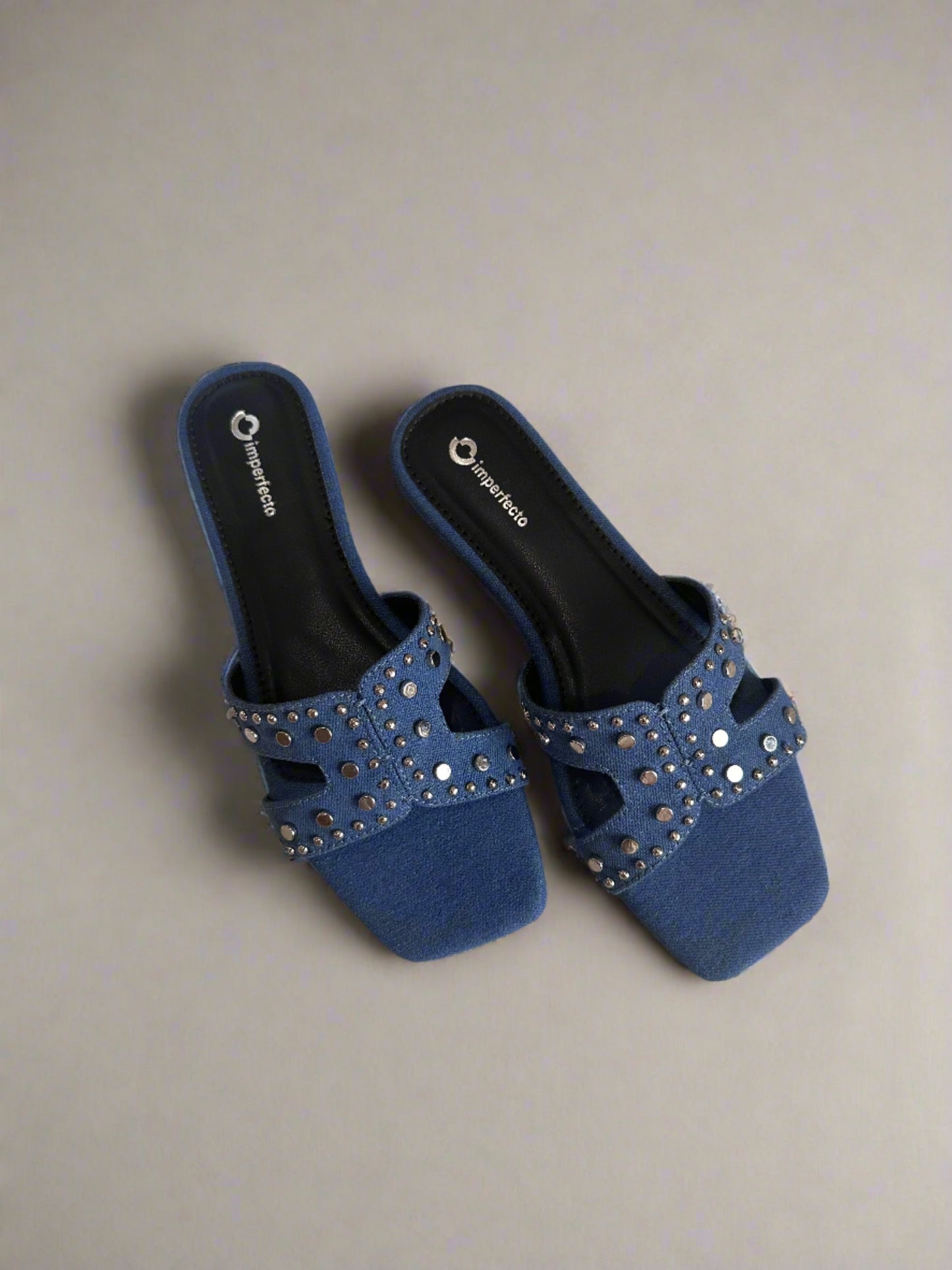 All New Denim Sliders - Blue