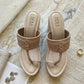 Kolhapuri Wedge - Ivory
