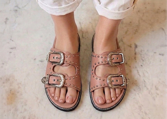 Swifty Slider Sandals - Blush