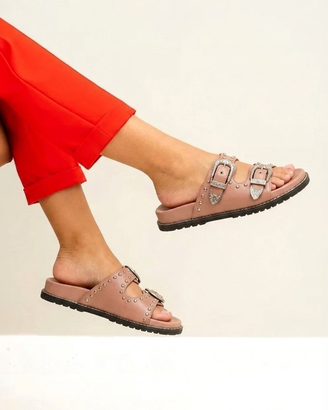 Swifty Slider Sandals - Blush(Monsoon Edit)