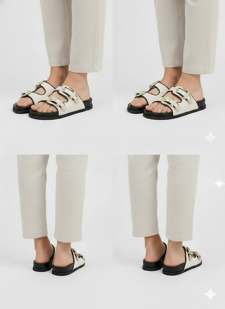 Canvas Swifty Black - Gold Buckle